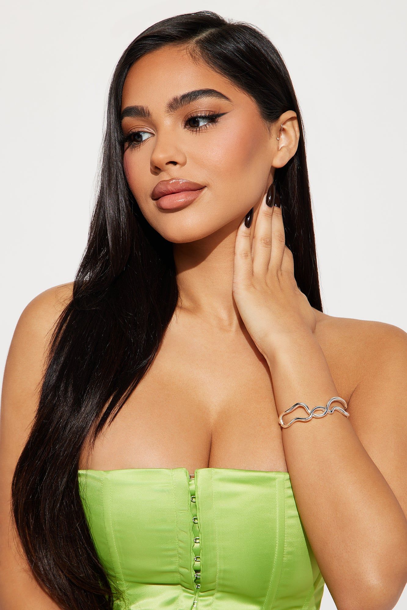 New Look Cuff Bracelet - Silver sold by Fashion Nova product image thumbnail 2