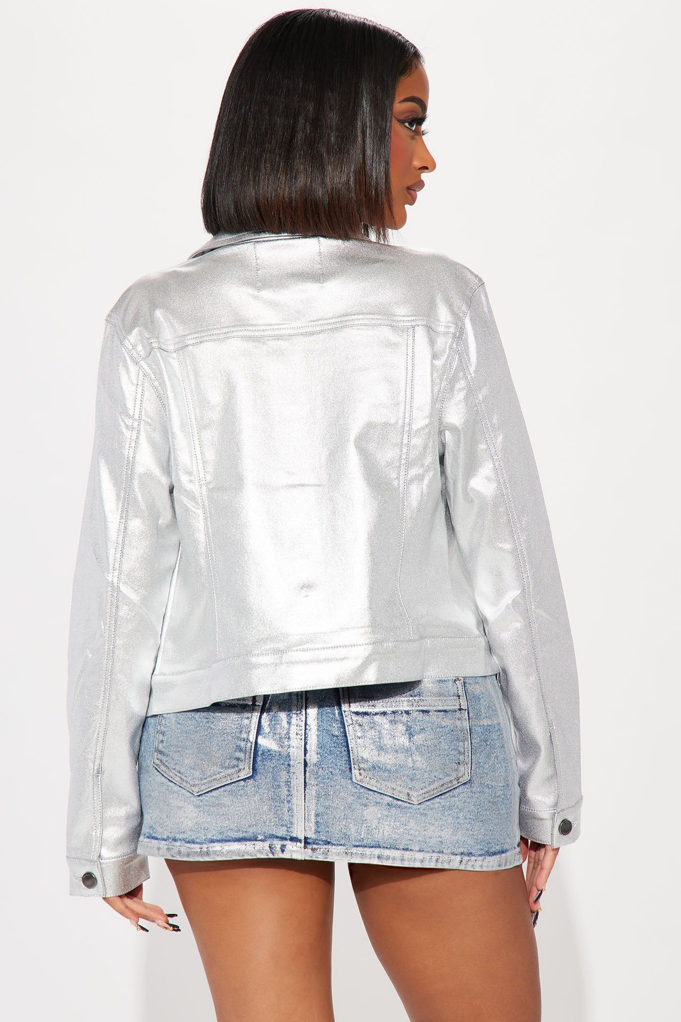 Go Getter Jacket - Silver sold by Fashion Nova product image thumbnail 3