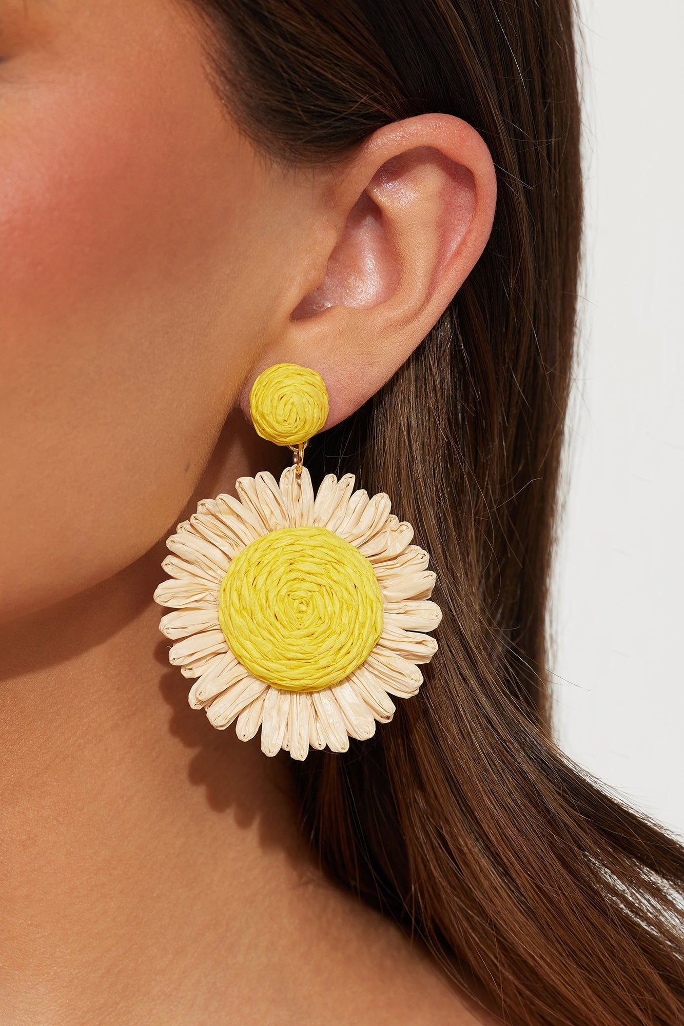 Buy Me Sunflowers Earrings - Tan sold by Fashion Nova