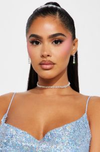 Lost In The Moment Necklace And Earring Set - Silver sold by Fashion Nova