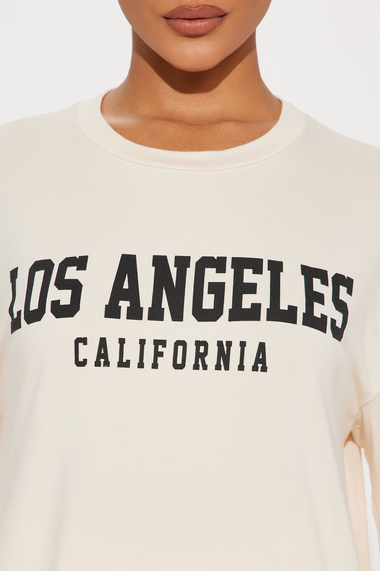 Chillin' In LA Biker Short Set - Cream sold by Fashion Nova product image thumbnail 3