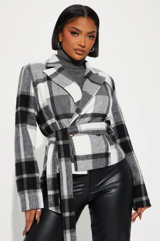 Put The Time In Jacket - Black sold by Fashion Nova