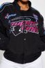 Super Speed Bomber Jacket - Black/Pink sold by Fashion Nova