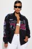 Super Speed Bomber Jacket - Black/Pink sold by Fashion Nova