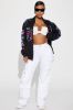 Super Speed Bomber Jacket - Black/Pink sold by Fashion Nova