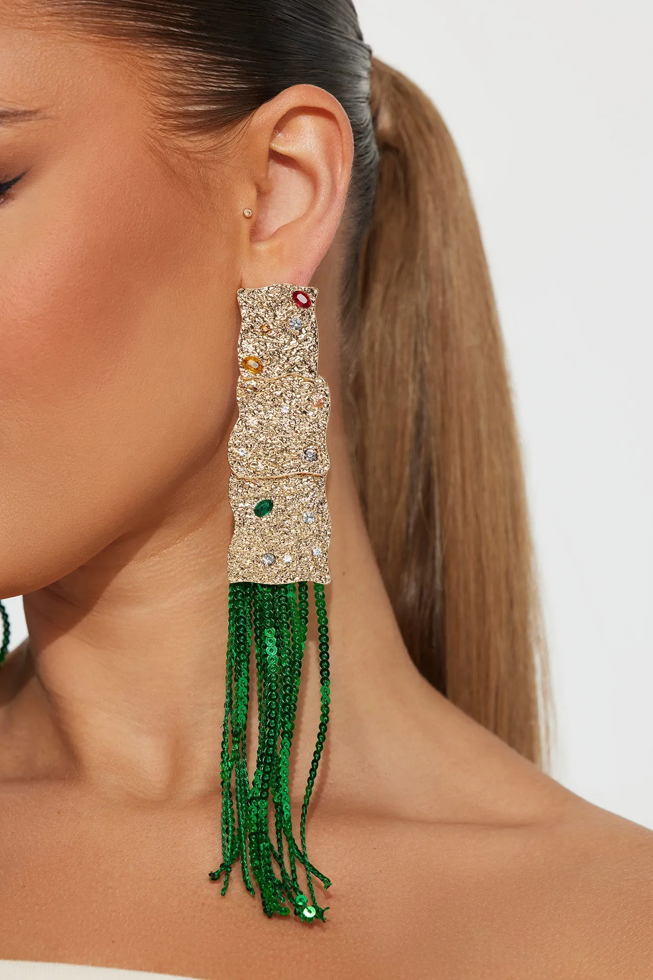 Magic Mermaid Earrings - Gold/combo sold by Fashion Nova