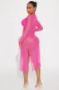 Beach Shade Stripe Cover Up Kimono - Pink sold by Fashion Nova
