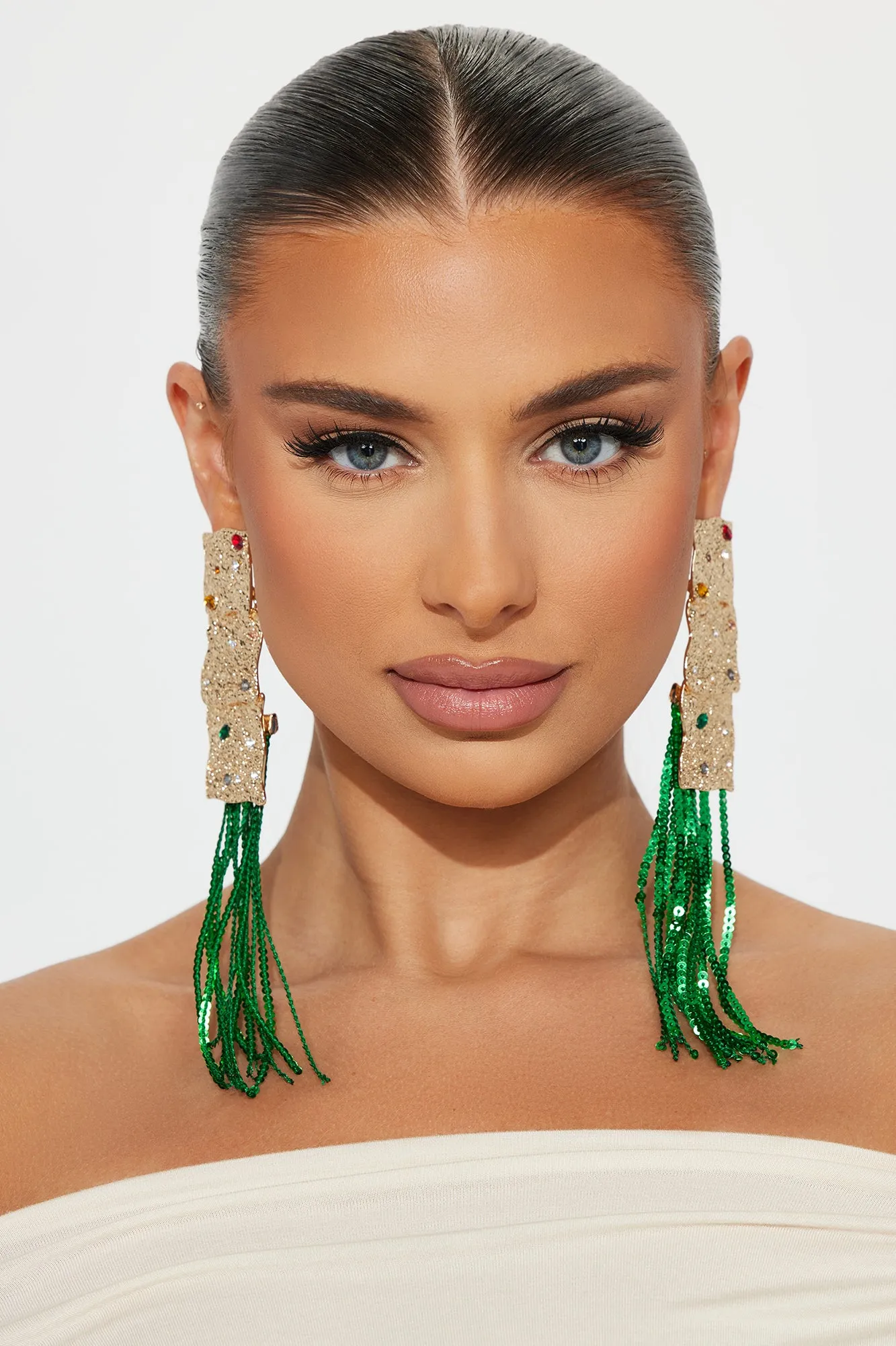 Magic Mermaid Earrings - Gold/combo sold by Fashion Nova product image thumbnail 2