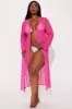 Beach Shade Stripe Cover Up Kimono - Pink sold by Fashion Nova