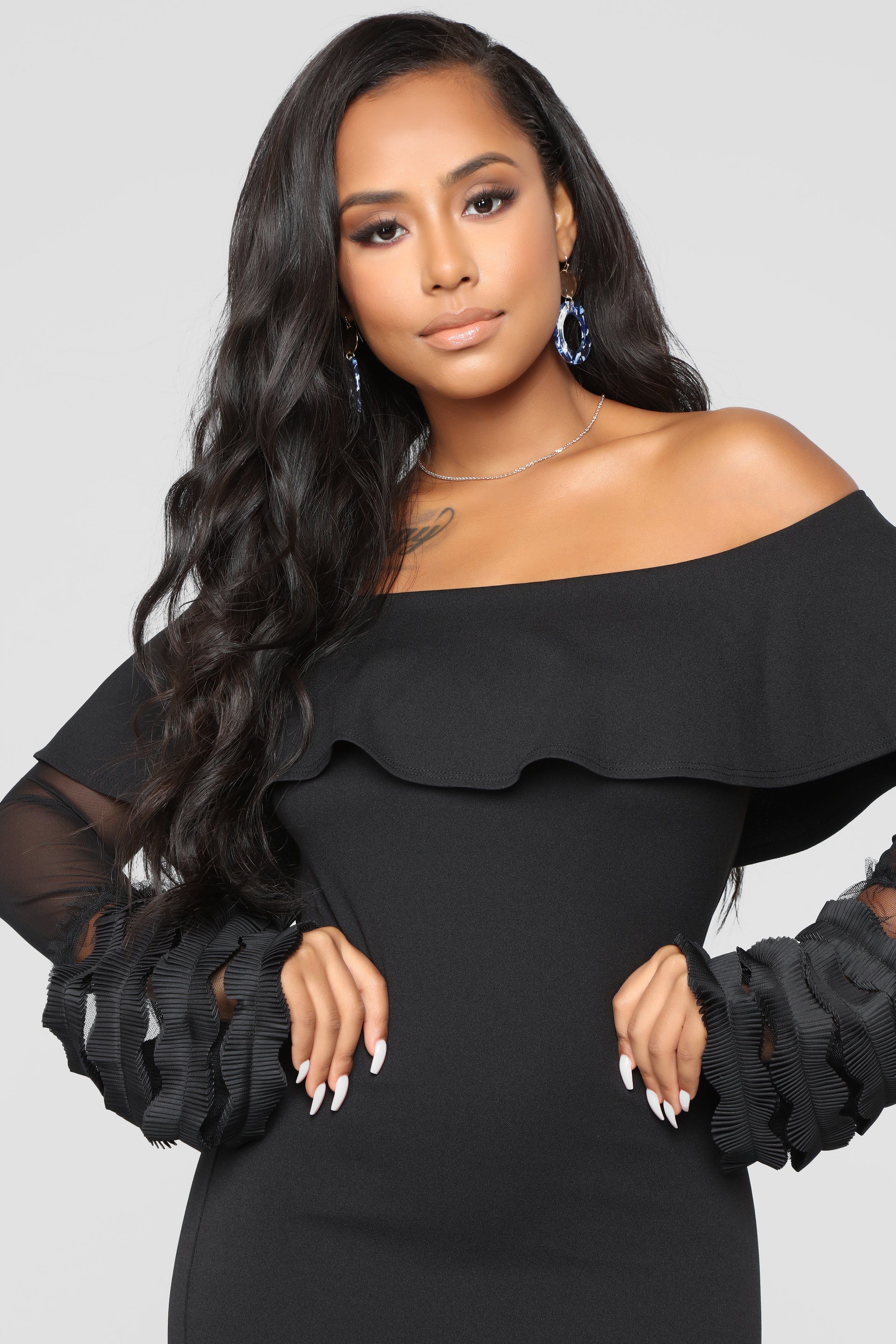 Can't Stop This Feelin' Dress - Black sold by Fashion Nova product image thumbnail 2