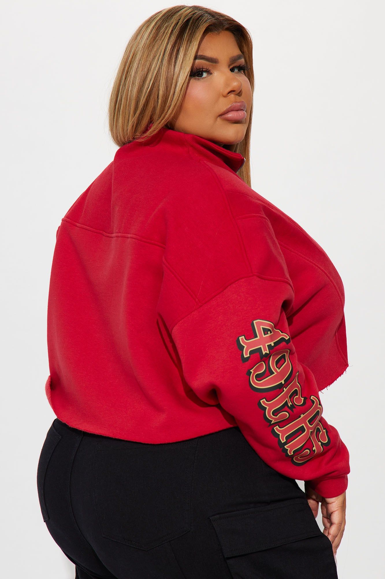 49ers Second Half Come-Back Zip Sweatshirt - Red sold by Fashion Nova product image thumbnail 12