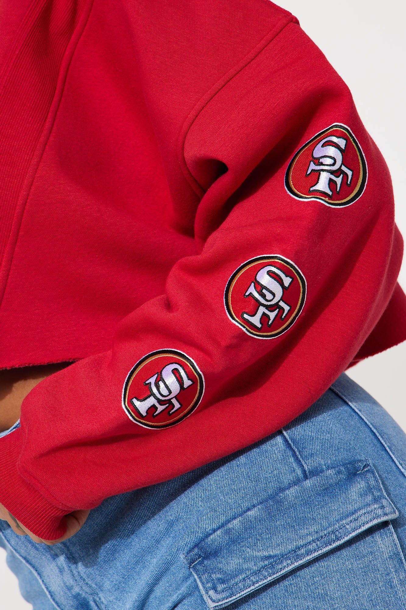 49ers Second Half Come-Back Zip Sweatshirt - Red sold by Fashion Nova product image thumbnail 5