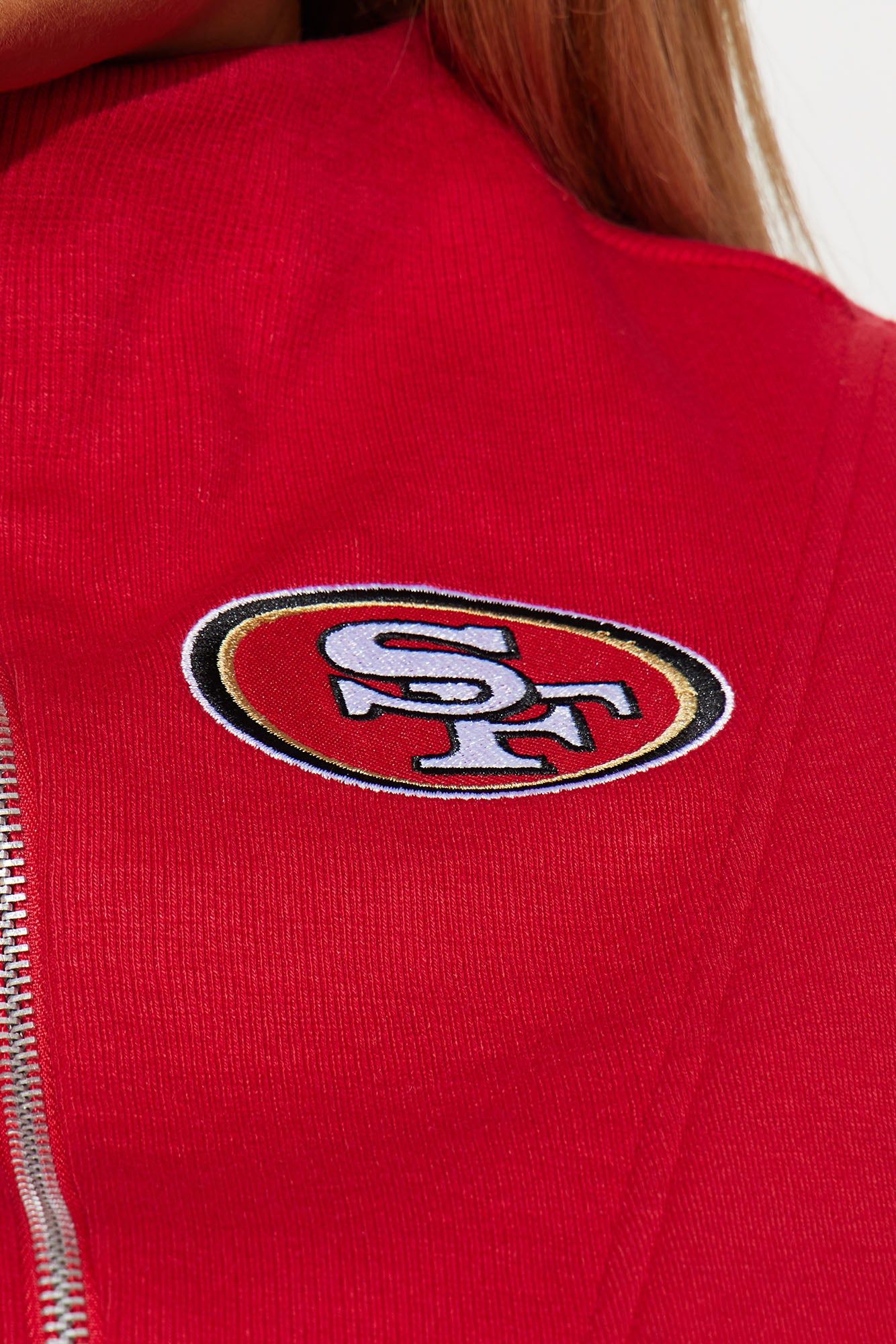 49ers Second Half Come-Back Zip Sweatshirt - Red sold by Fashion Nova product image thumbnail 9