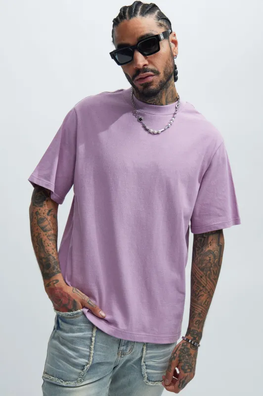 Oversized Heavyweight Short Sleeve Tee - Purple sold by Fashion Nova