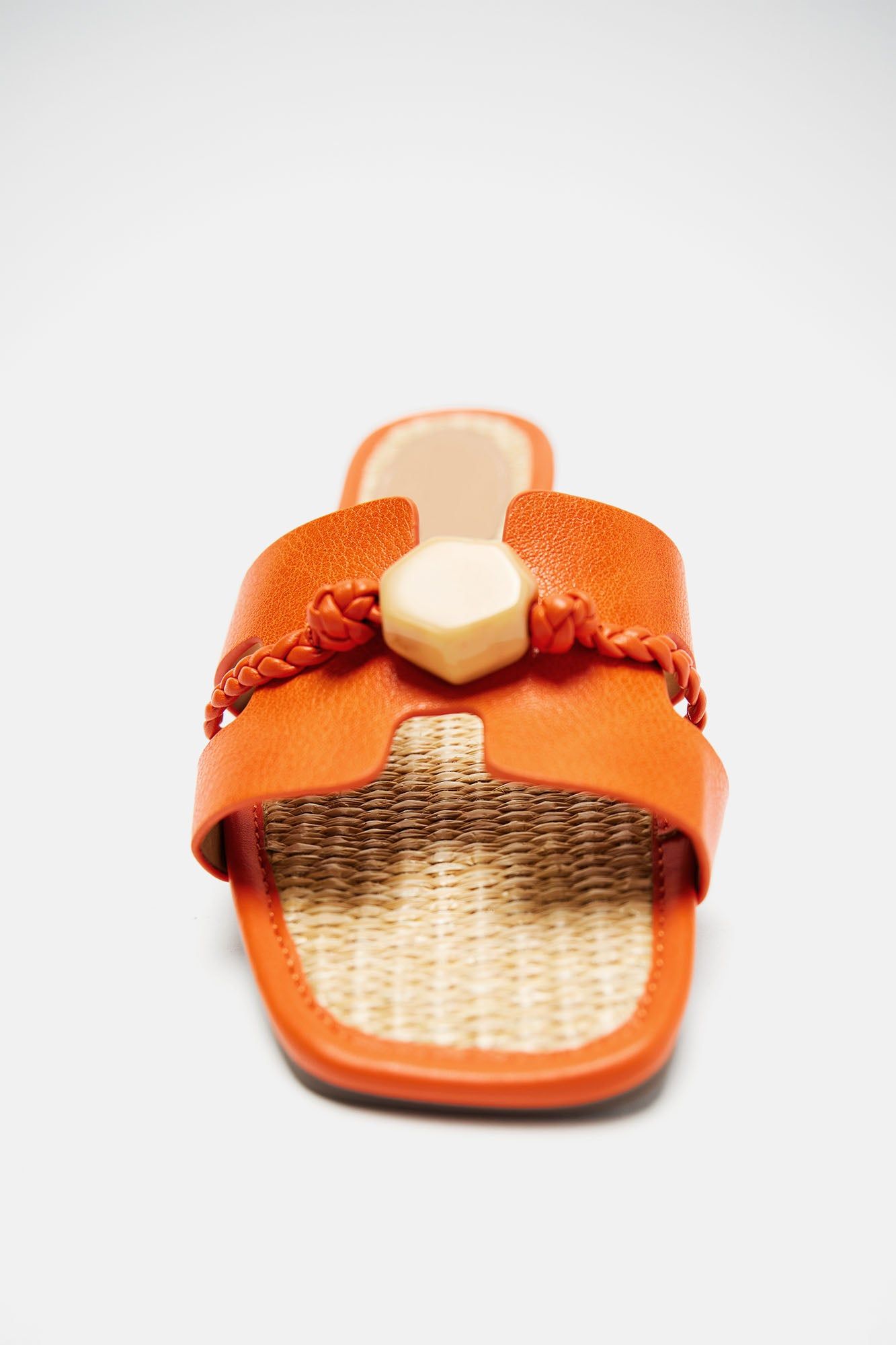 Kiera Braided Flat Sandals - Orange sold by Fashion Nova product image thumbnail 5