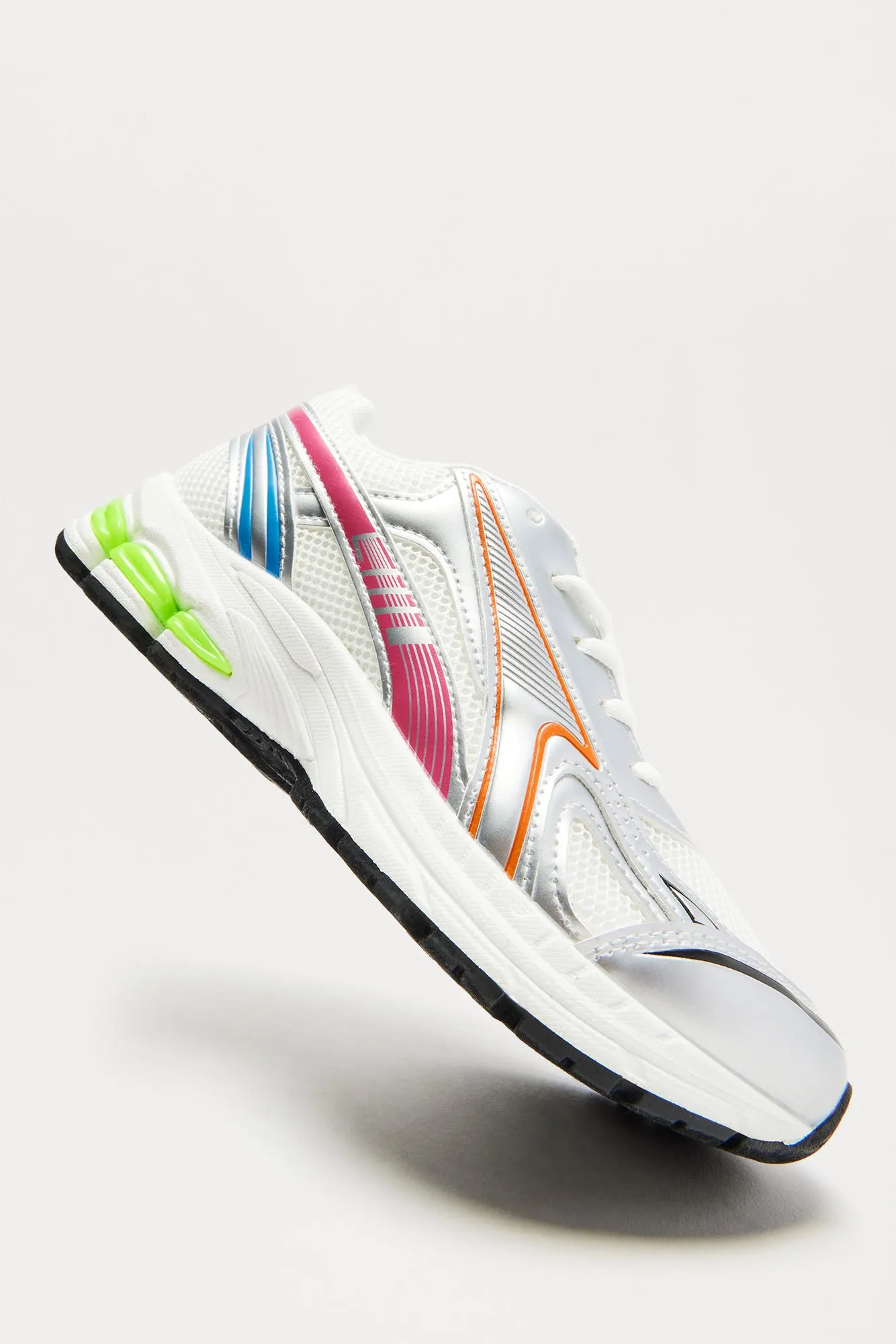 Davis Lace Up Sneakers - Silver/Multi sold by Fashion Nova product image thumbnail 5