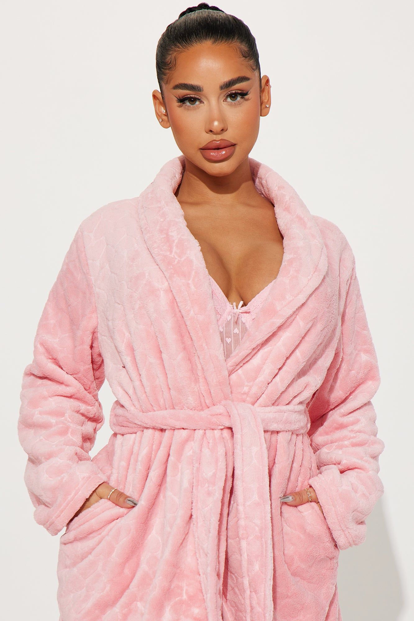 Love Language Plush Robe - Pink sold by Fashion Nova product image thumbnail 2