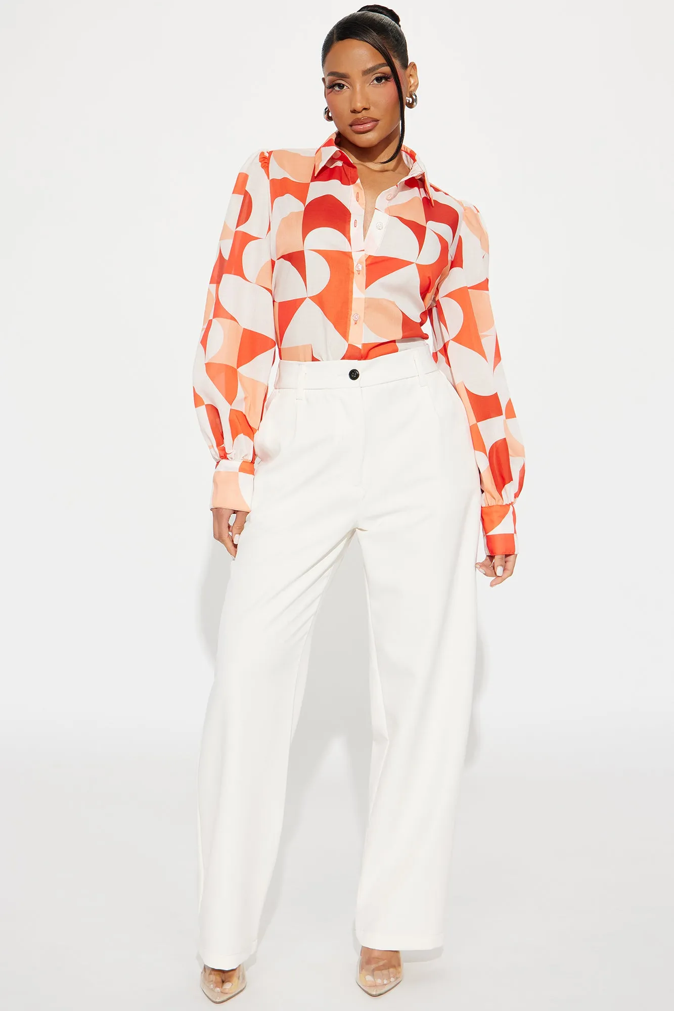 Summer Feel Shirt - Orange/combo sold by Fashion Nova product image thumbnail 2
