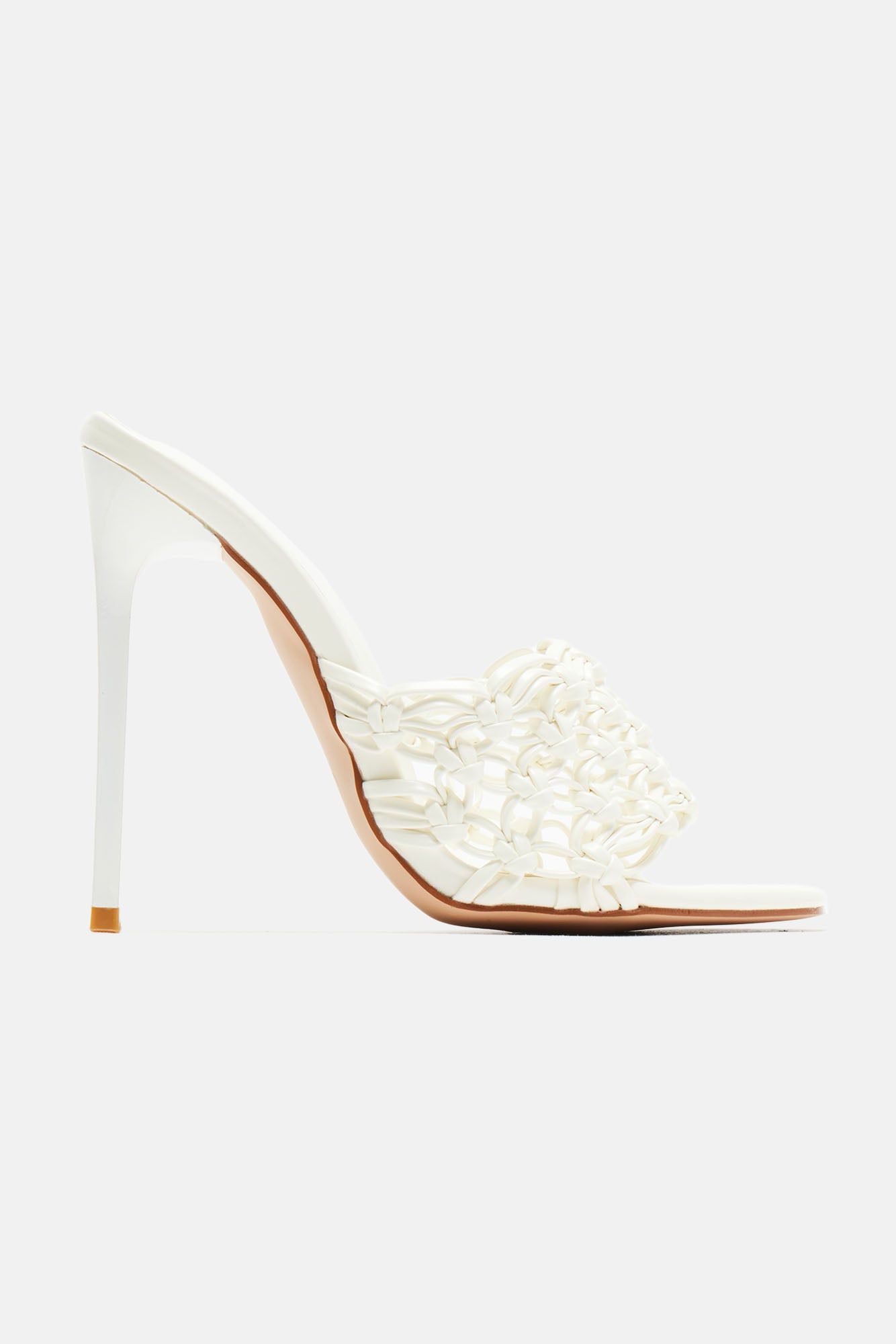 Found My Way Heeled Mules - White sold by Fashion Nova product image thumbnail 5