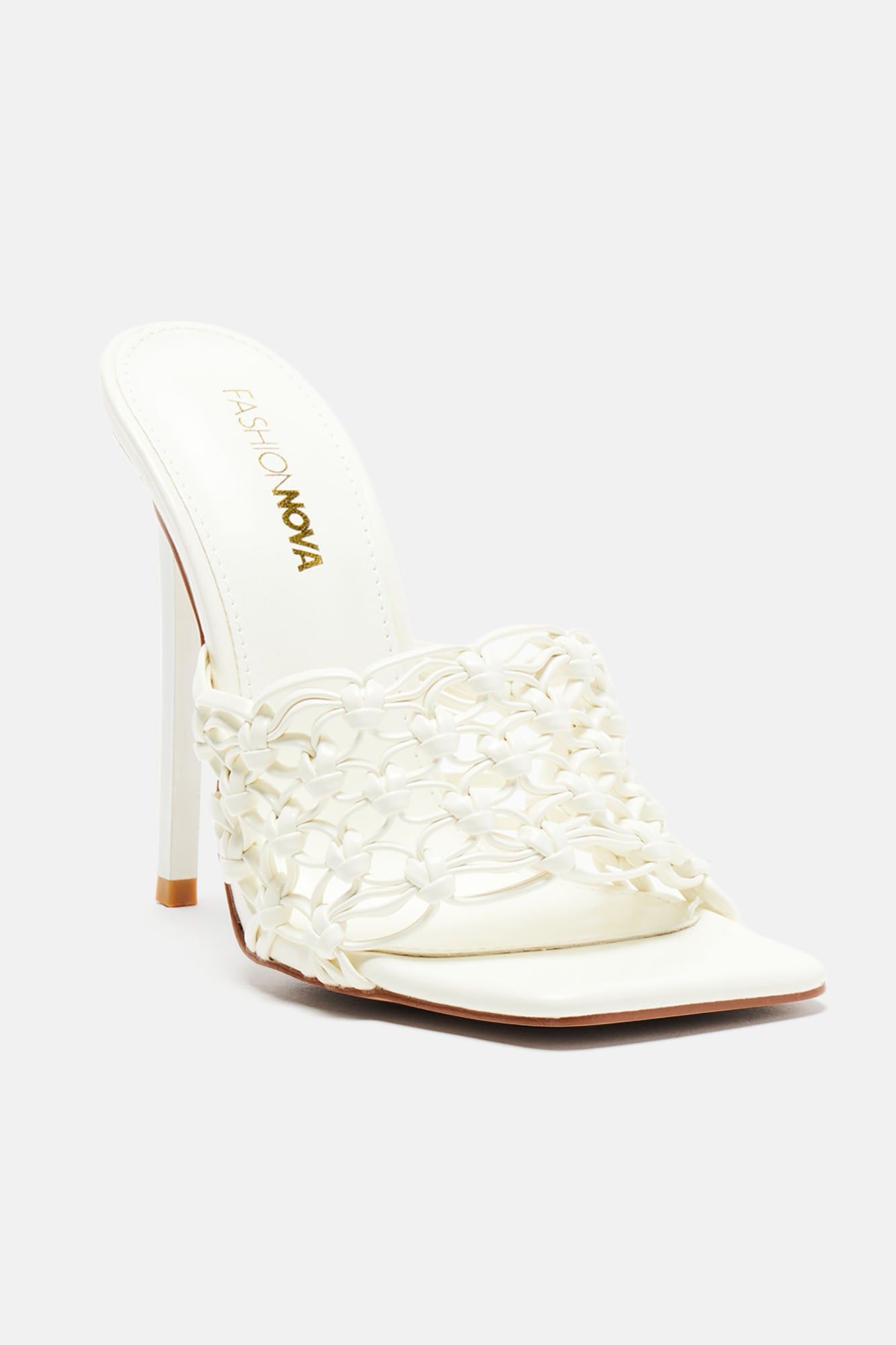 Found My Way Heeled Mules - White sold by Fashion Nova product image thumbnail 3