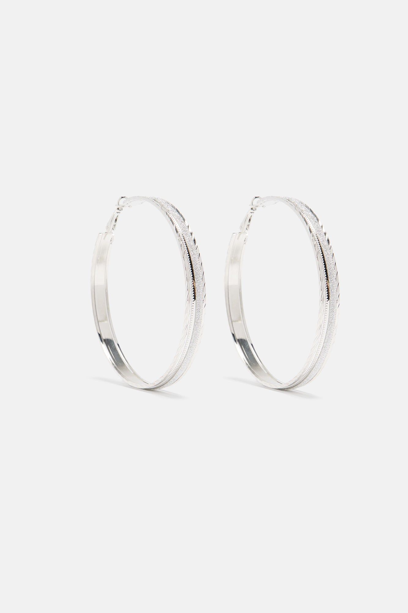 Hoop Galore Earring Set - Silver sold by Fashion Nova product image thumbnail 3