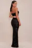 Scarlet Sequin Mesh Gown - Black sold by Fashion Nova
