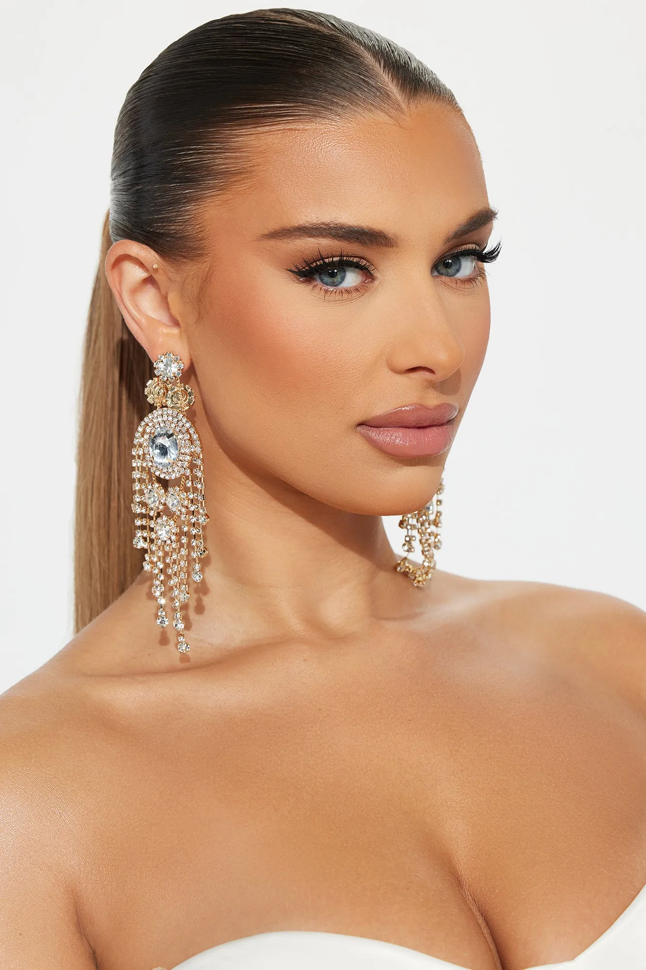 Destined For Diamonds Earrings - Gold sold by Fashion Nova product image thumbnail 2