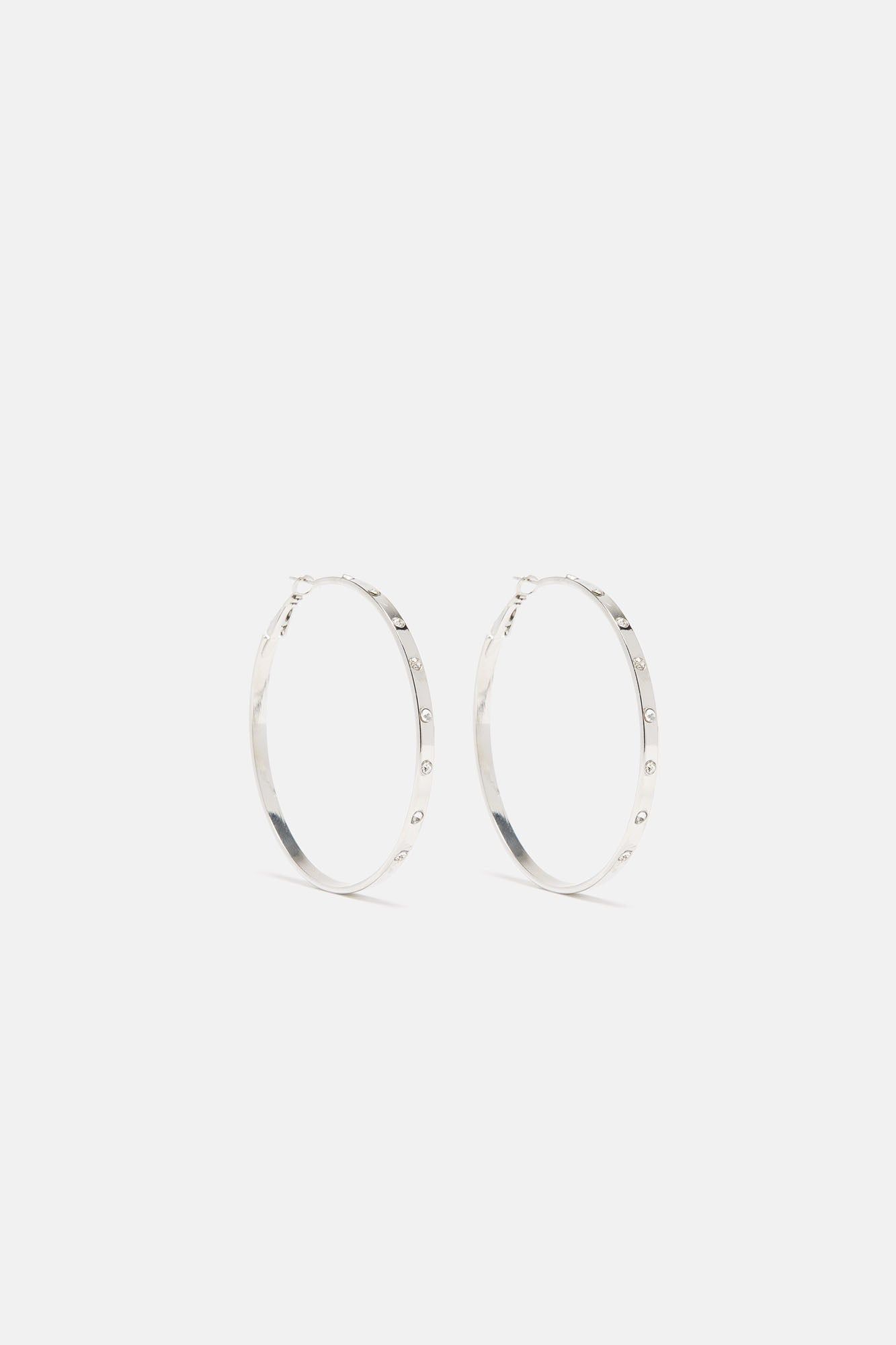 Hoop Galore Earring Set - Silver sold by Fashion Nova product image thumbnail 4