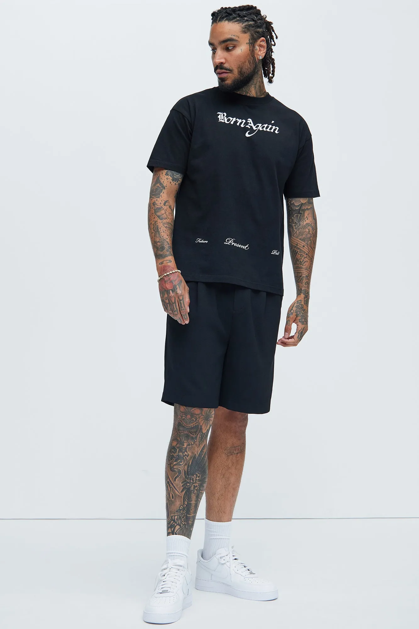 Born Again Oversize Short Sleeve Tee - Black sold by Fashion Nova product image thumbnail 2