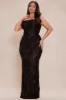Scarlet Sequin Mesh Gown - Black sold by Fashion Nova