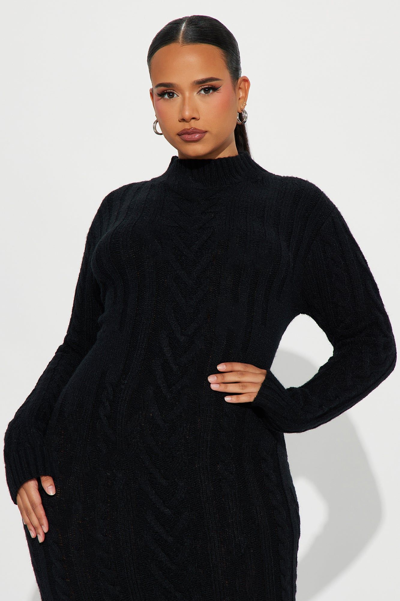 Lisa Sweater Maxi Dress - Black sold by Fashion Nova product image thumbnail 5