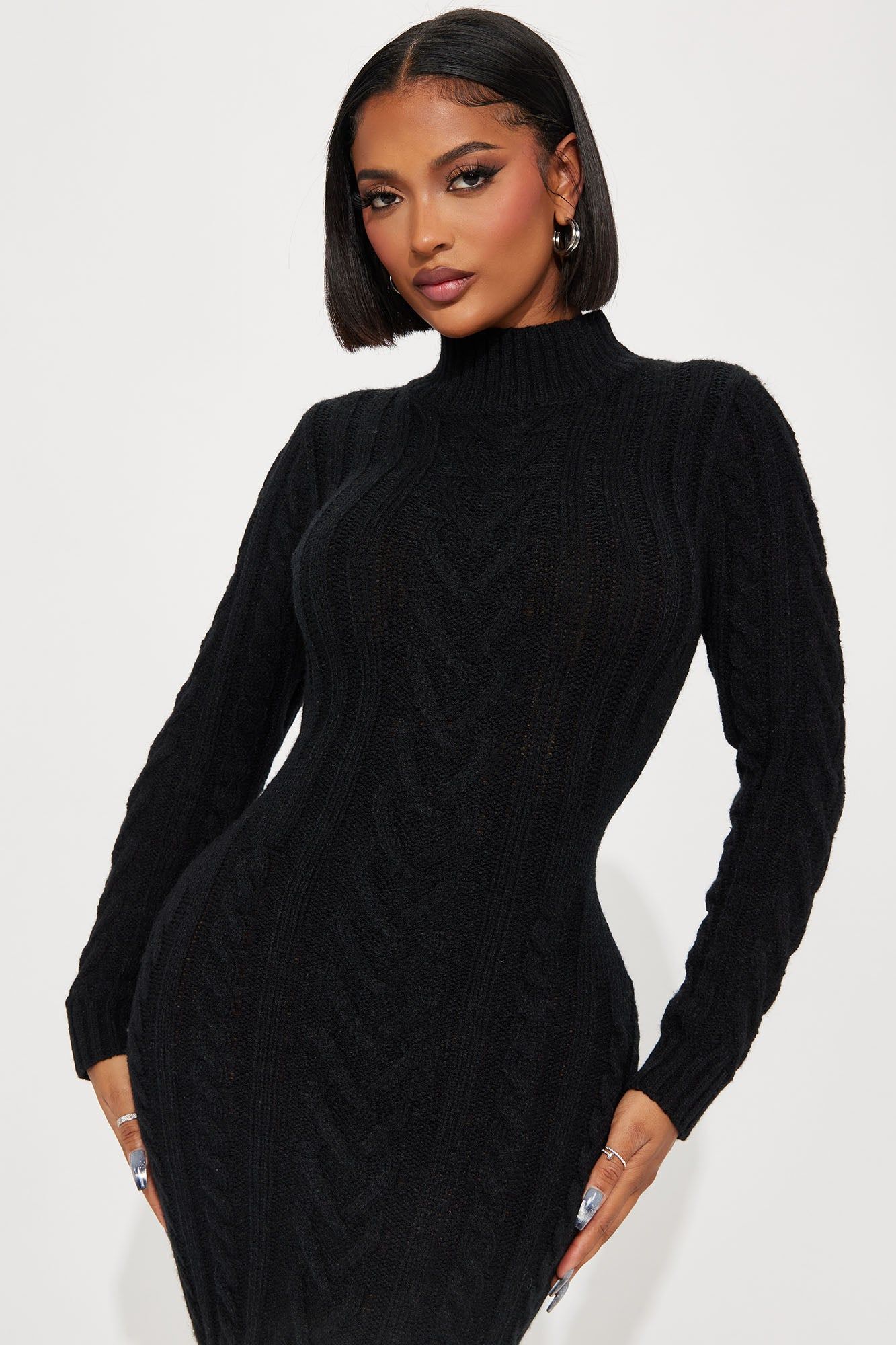 Lisa Sweater Maxi Dress - Black sold by Fashion Nova product image thumbnail 2