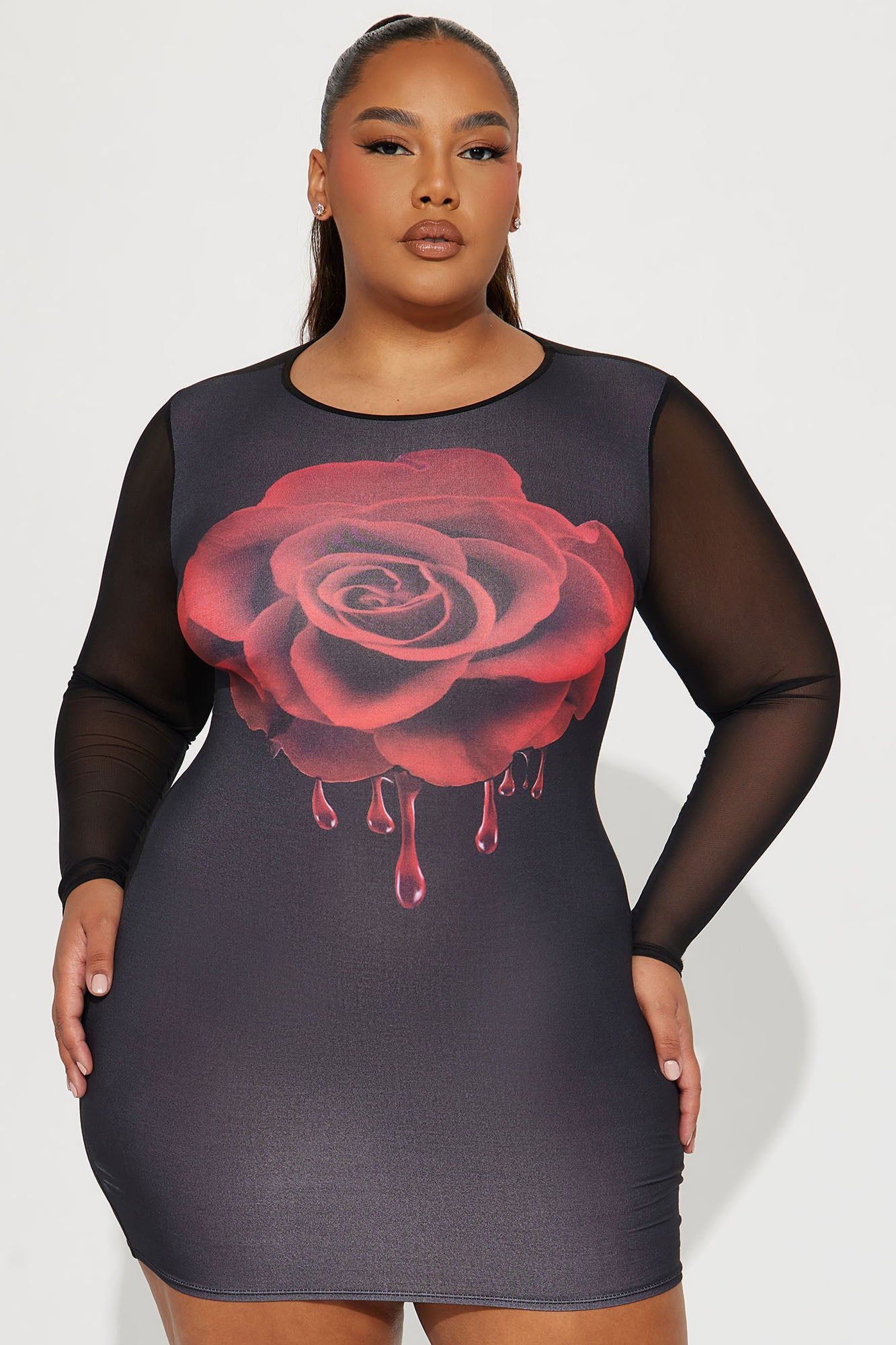Amy Rose Mini Dress - Black sold by Fashion Nova product image thumbnail 5
