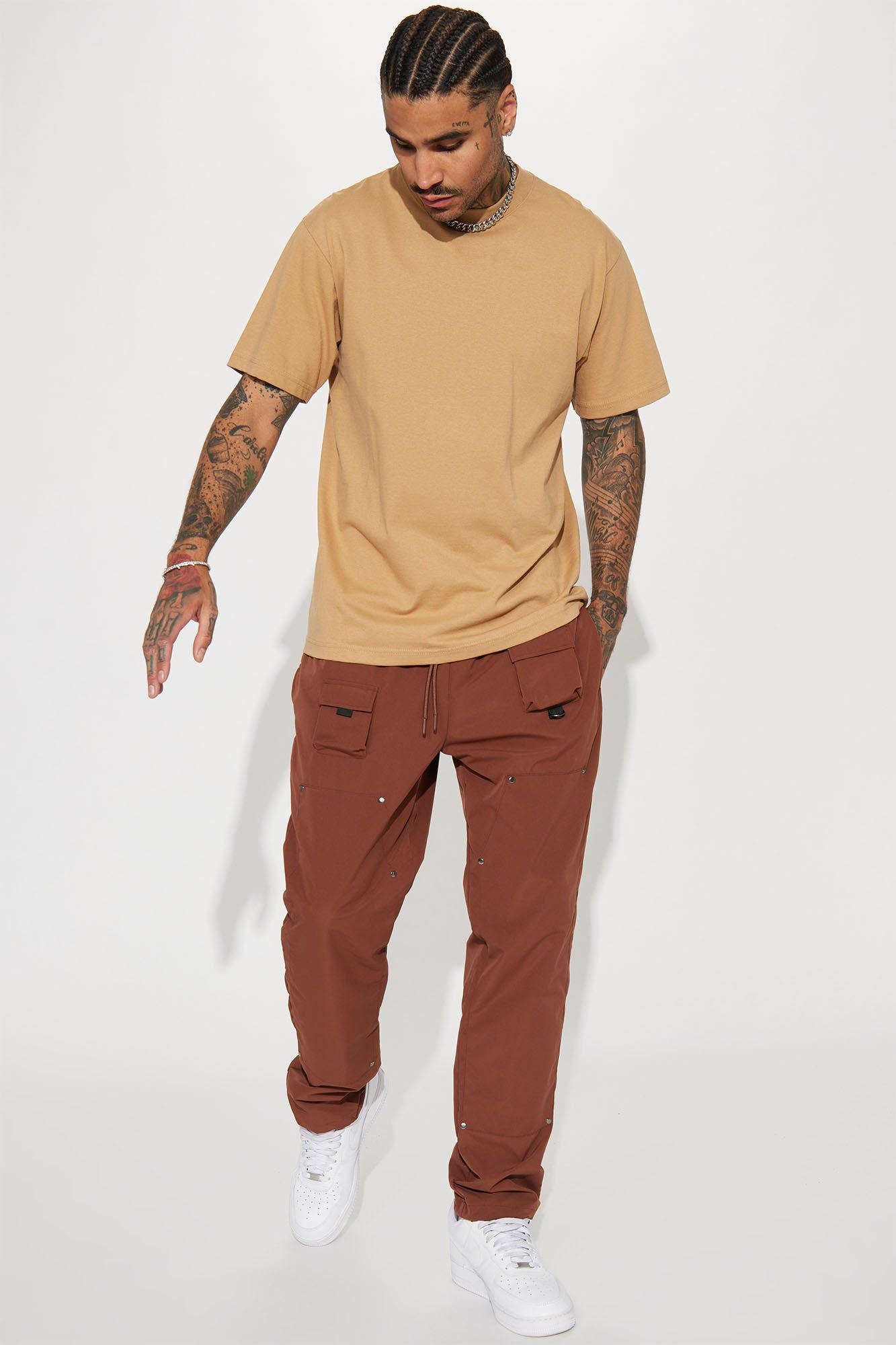 Right Amount Carpenter Utility Pants - Brown sold by Fashion Nova product image thumbnail 2