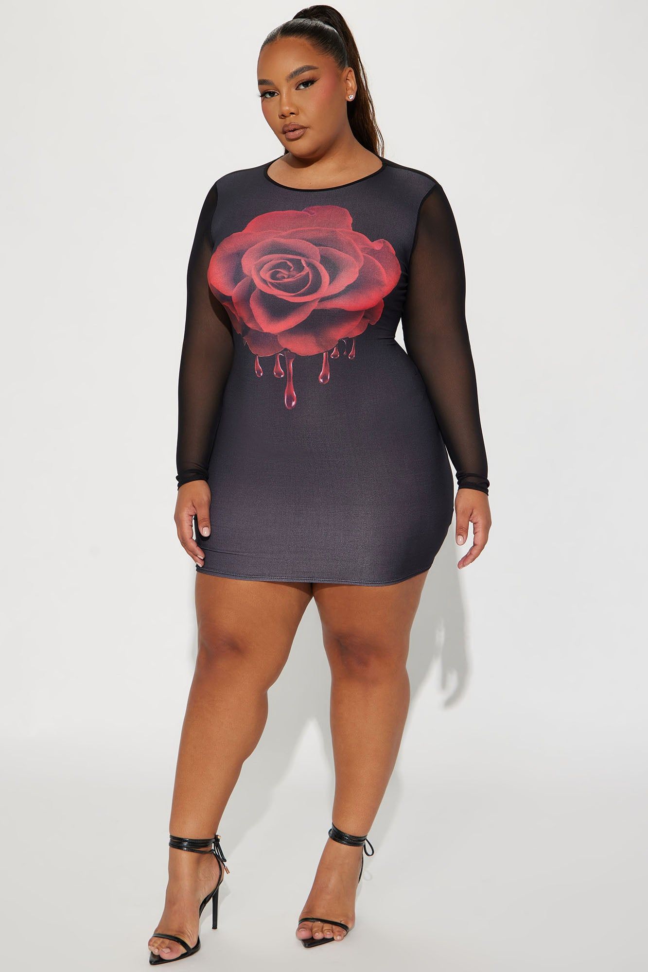 Amy Rose Mini Dress - Black sold by Fashion Nova product image thumbnail 4