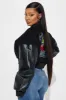 LA Girl Vibe Bomber Jacket - Black sold by Fashion Nova