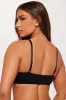 Nova Cotton Scoop Neck Bralette - Black sold by Fashion Nova