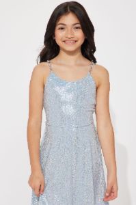 Mini Shine Bright Mini Dress - Blue sold by Fashion Nova