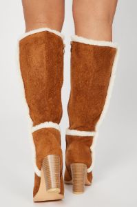 Cold Nights Knee High Boots - Chestnut sold by Fashion Nova