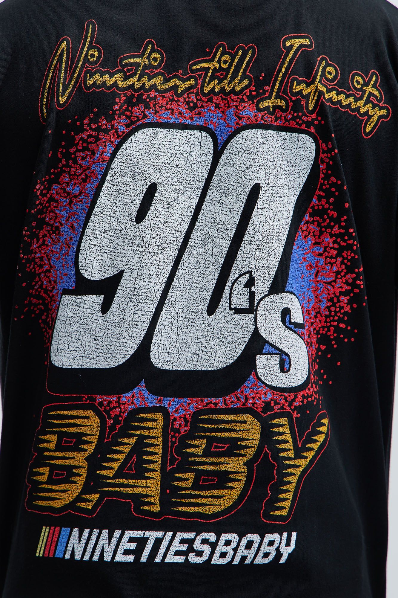 90's Till Infinity Boxy Short Sleeve Tee - Black sold by Fashion Nova product image thumbnail 5