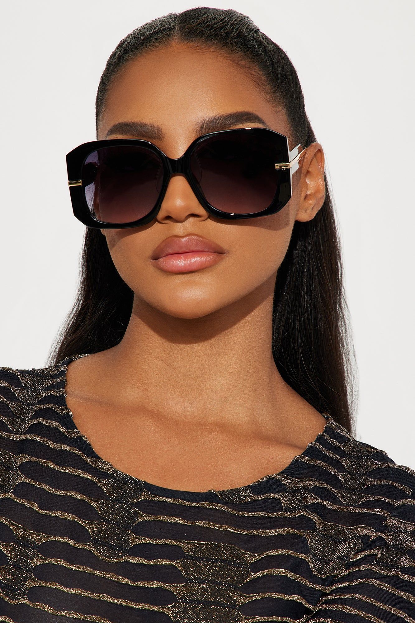Out For Brunch Sunglasses - Black sold by Fashion Nova product image thumbnail 2