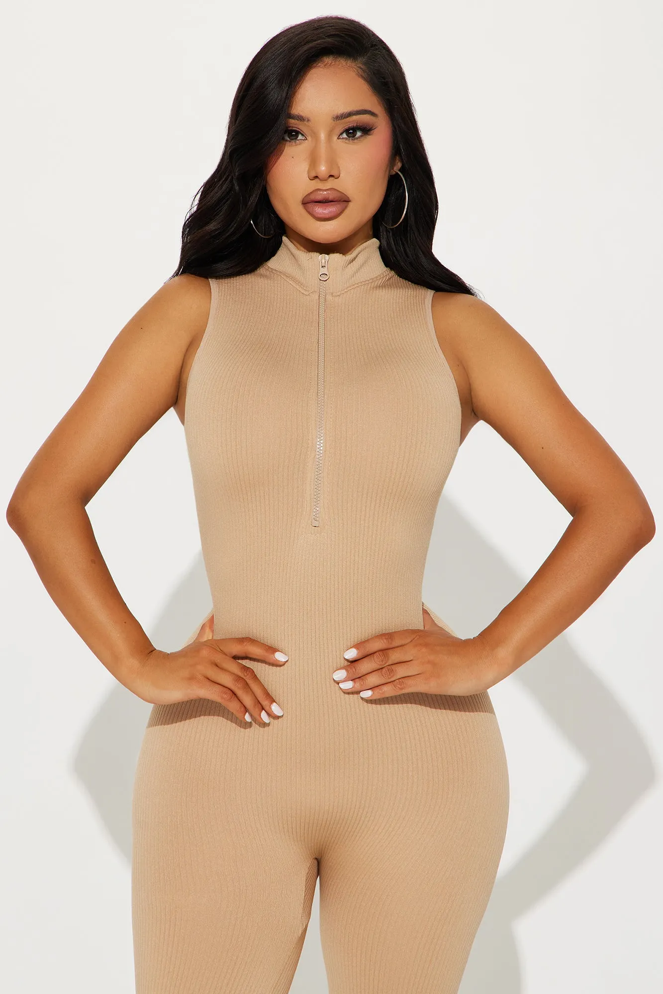 Johanna Seamless Jumpsuit - Taupe sold by Fashion Nova product image thumbnail 2