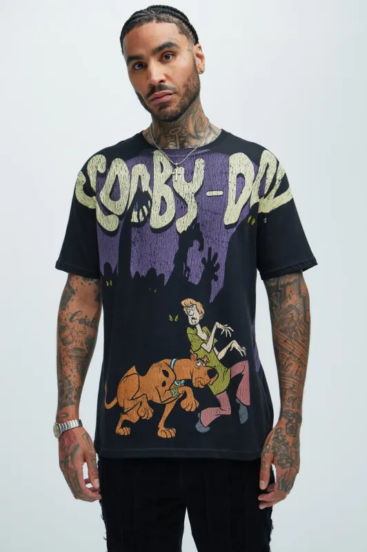 Scooby Doo And Shaggy Short Sleeve Tee - Black sold by Fashion Nova