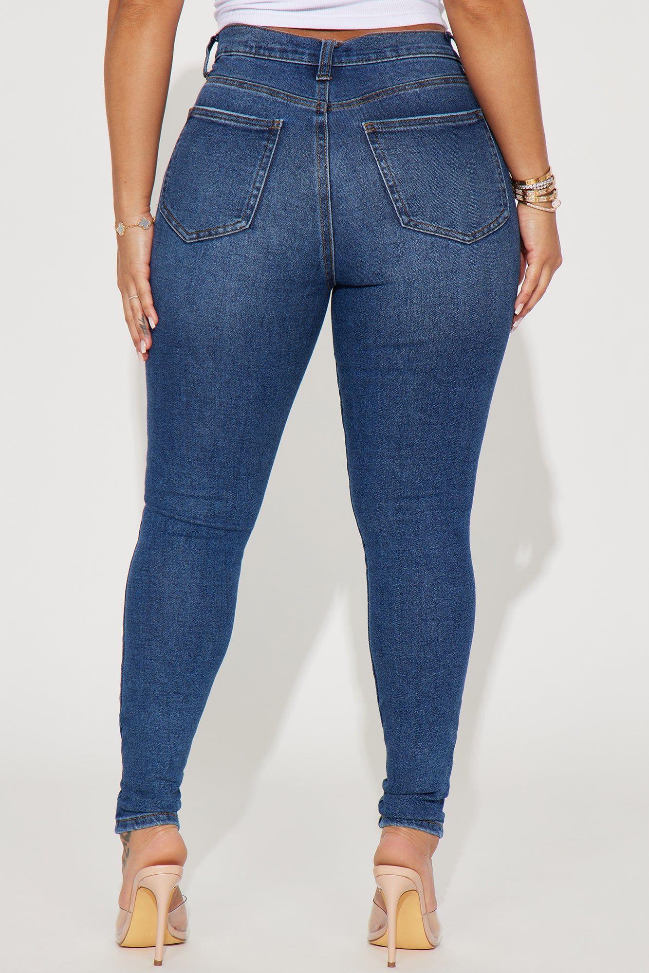 For The Thrill Skinny Jeans - Dark Wash sold by Fashion Nova product image thumbnail 3