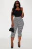 Delaney Capri Legging - Black/White sold by Fashion Nova
