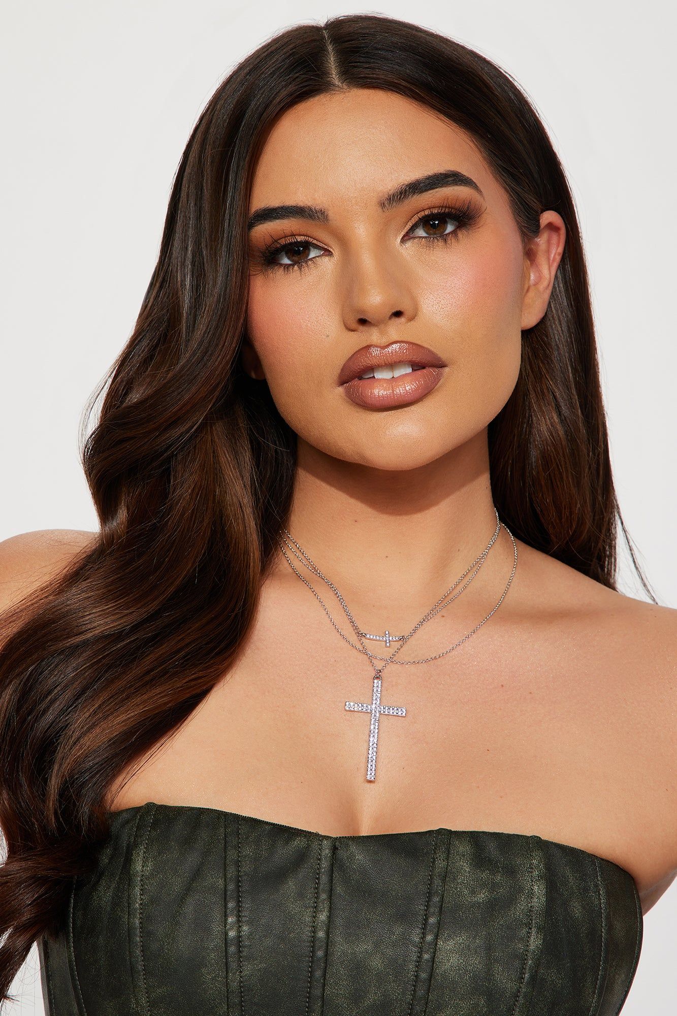 Whole Lotta Faith Layered Necklace - Silver sold by Fashion Nova product image thumbnail 2