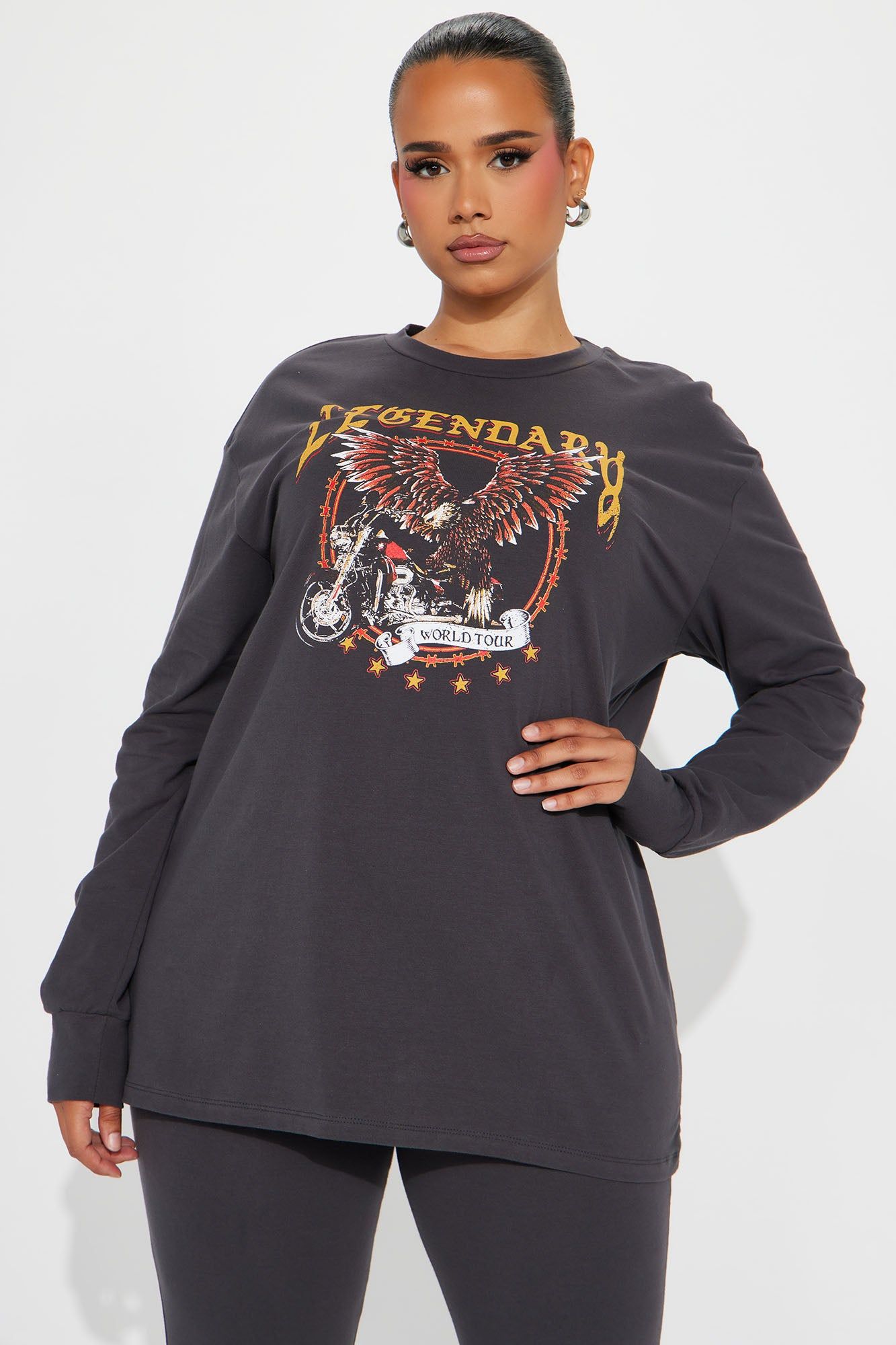 Legendary World Tour Legging Set - Charcoal sold by Fashion Nova product image thumbnail 6