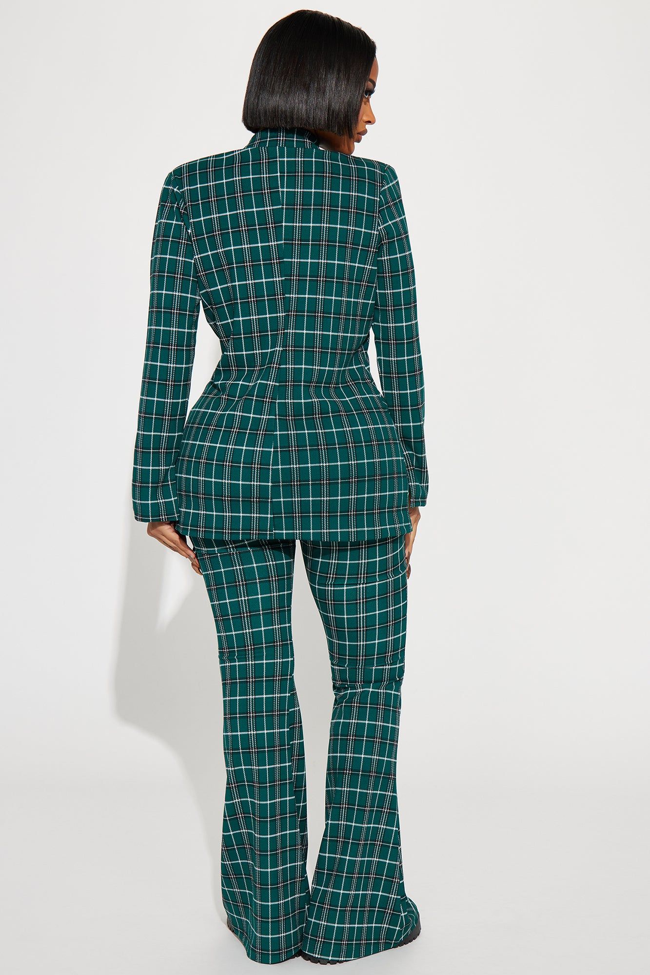 Feeling Focused Plaid Pant Set - Green/combo sold by Fashion Nova product image thumbnail 3