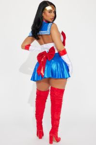 Moon Power Princess 5 Piece Costume Set - White/combo sold by Fashion Nova