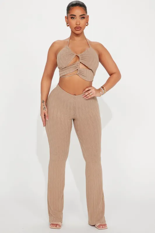 Always Reliable Pant Set  - Mocha sold by Fashion Nova